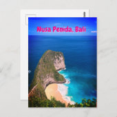 Nusa Penida, het strand van de dinosaurus Briefkaart (Voorkant / Achterkant)