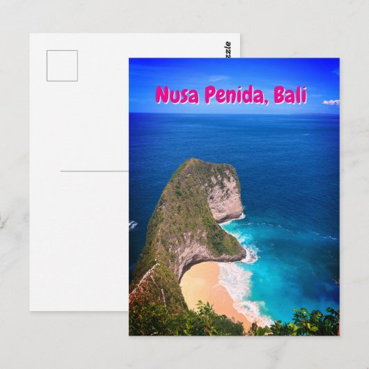 Nusa Penida, het strand van de dinosaurus Briefkaart (Voorkant / Achterkant)