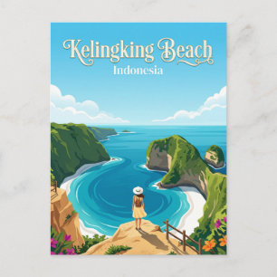 Nusa Penida Kelingking Beach Indonesië Briefkaart