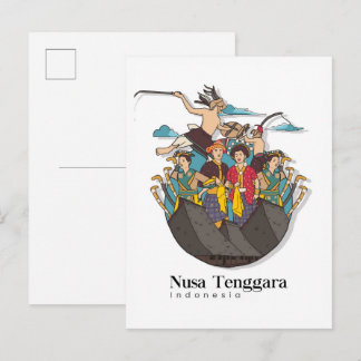Nusa Tenggara Indonesia Travel Briefkaart
