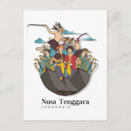 Nusa Tenggara Indonesia Travel Briefkaart