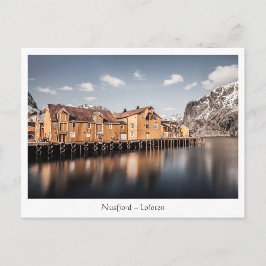 Nusfjord Lofoten Island Norway Briefkaart (Voorkant)