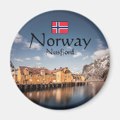 Nusfjord Lofoten Magneet (Voorkant)