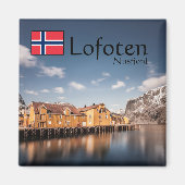 Nusfjord Lofoten Magneet (Voorkant)