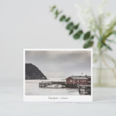 Nusfjord Lofoten Noorwegen Briefkaart (Staand voorkant)