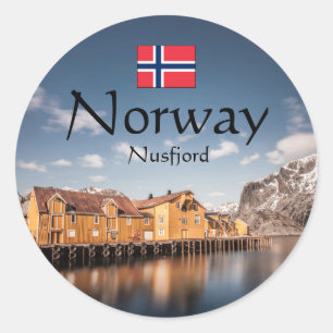 Nusfjord Lofoten Ronde Sticker