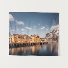 Nusfjord Lofoten Wandkleed