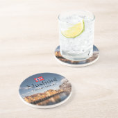 Nusfjord Lofoten Zandsteen Onderzetter (Zijkant)