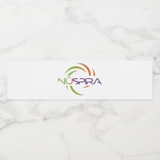 NüSpira flesetiketten Waterfles Etiket (Enkel label)