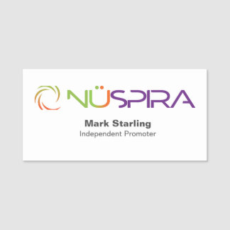 NuSpira-naamlabel Naamplaatje