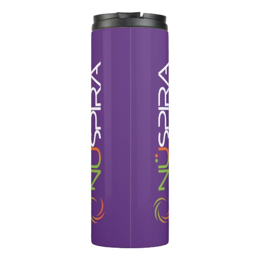NuSpira Paarse Thermosbeker (Achterkant)
