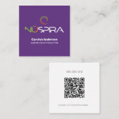 NuSpira Paarse Visitekaartje (Voorkant / Achterkant)