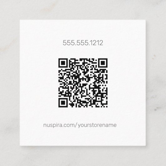 NuSpira Paarse Visitekaartje (Achterkant)