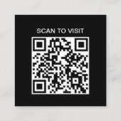NuSpira QR Code Vierkant Visitekaartje (Achterkant)
