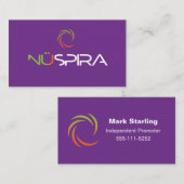 NuSpira Visitekaartje (Voorkant / Achterkant)
