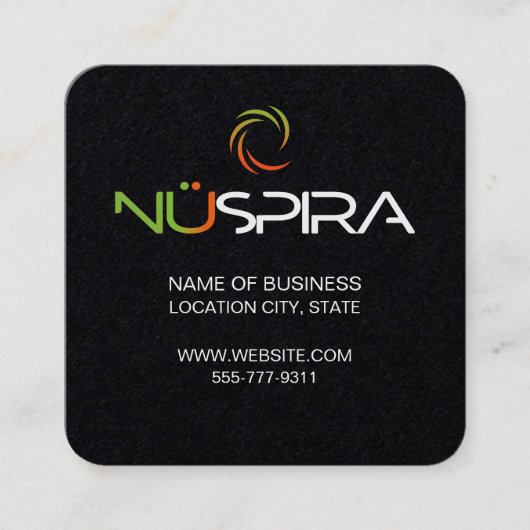 NuSpira Visitekaartje (Voorkant)