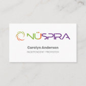 NuSpira Wit Visitekaartje (Voorkant)