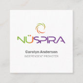 NuSpira Wit Visitekaartje (Voorkant)