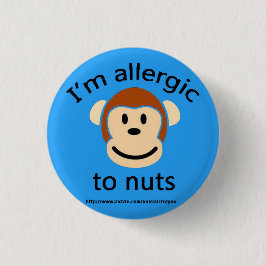 Nut Allergy Alert Ronde Button 3,2 Cm