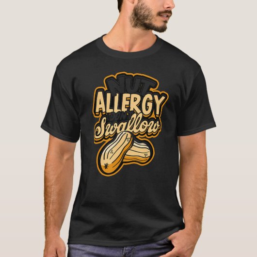 Nut Allergy Ik heb geen Nutty Glutenvrije pinda T-shirt (Voorkant)