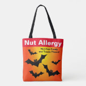 Nut Allergy Nut-Free Snoep Halloween Treat Tote Bag (Achterkant)