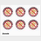 Nut Allergy Ronde Sticker (Vel)