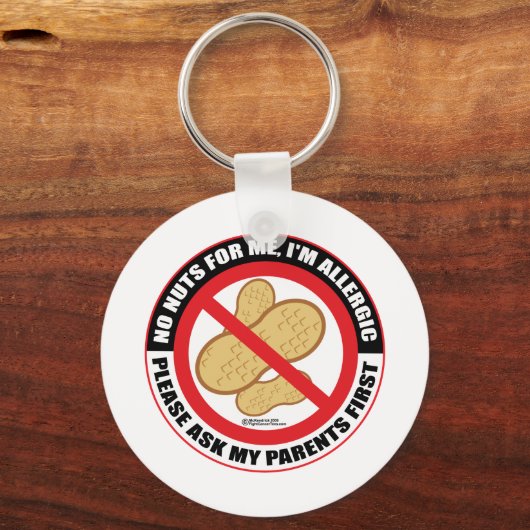 Nut Allergy Sleutelhanger (Voorkant)