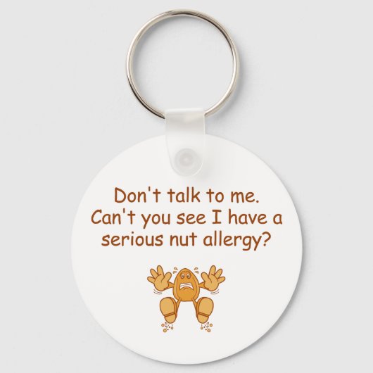 Nut Allergy Sleutelhanger (Voorkant)
