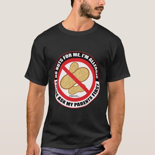 Nut Allergy T-shirt (Voorkant)