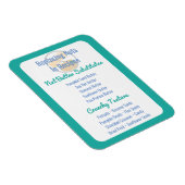 Nut Butter Substituten Grafiek Baking Nut Gratis Magneet (Rechterzijde)