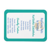 Nut Butter Substituten Grafiek Baking Nut Gratis Magneet (Horizontaal)