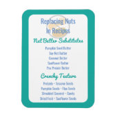 Nut Butter Substituten Grafiek Baking Nut Gratis Magneet (Verticaal)