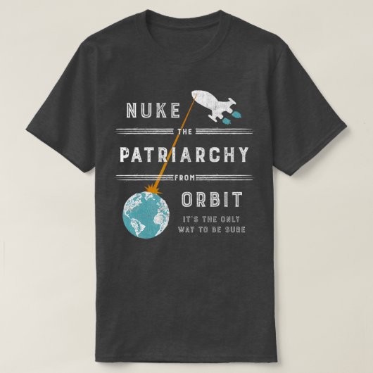Nut de patriarchie van de baan t-shirt (Design voorkant)