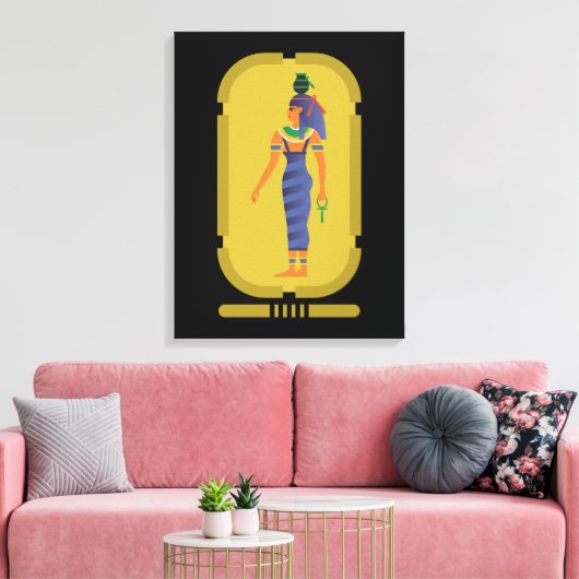 Nut Egyptian Goddess Canvas Print (Insitu (Woonkamer))