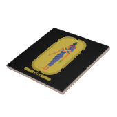 Nut Egyptian Goddess Ceramic Tegel Tegeltje (Zijkant)