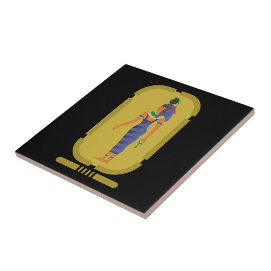 Nut Egyptian Goddess Ceramic Tegel Tegeltje (Zijkant)