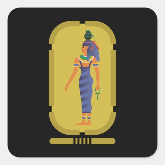 Nut Egyptian Goddess Square Sticker (Voorkant)