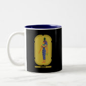 Nut Egyptian Goddess Two-Tone Coffee Mok (Links)