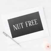 Nut Free Allergy Safe Culinaire Rechthoekige Sticker (Envelop)