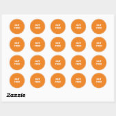 Nut Free Allergy Safe Culinaire Ronde Sticker (Vel)