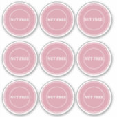 Nut Free Allergy Safe Culinaire Sticker (Voorkant)