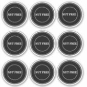 Nut Free Allergy Safe Culinaire Sticker (Voorkant)