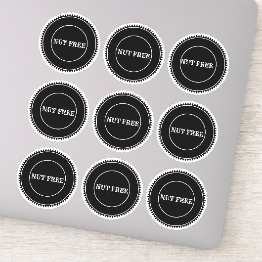 Nut Free Allergy Safe Culinaire Sticker (Detail)