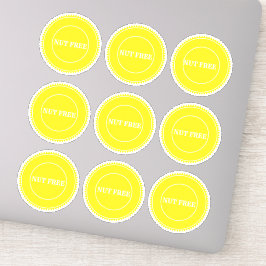 Nut Free Allergy Safe Culinaire Sticker