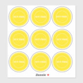 Nut Free Allergy Safe Culinaire Sticker (Vel)