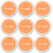 Nut Free Allergy Safe Culinaire Sticker (Voorkant)