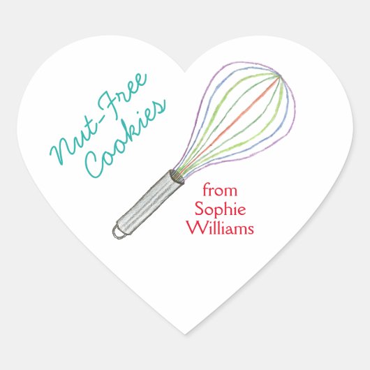 Nut free cookie labels / stickers (Voorkant)