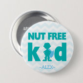 Nut Free Superheld Boy Button (Voorkant /achterkant)