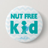 Nut Free Superheld Boy Button (Voorkant)