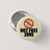 Nut Free Zone Cool Peanut Allergy Awareness Ronde Button 3,2 Cm (Voorkant /achterkant)